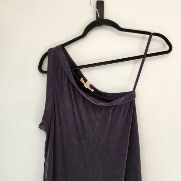 Moulinette Soeurs Anthrologie Raneri One-Shoulder Grey Dress Petite XXS (XXSP) - Picture 4 of 9